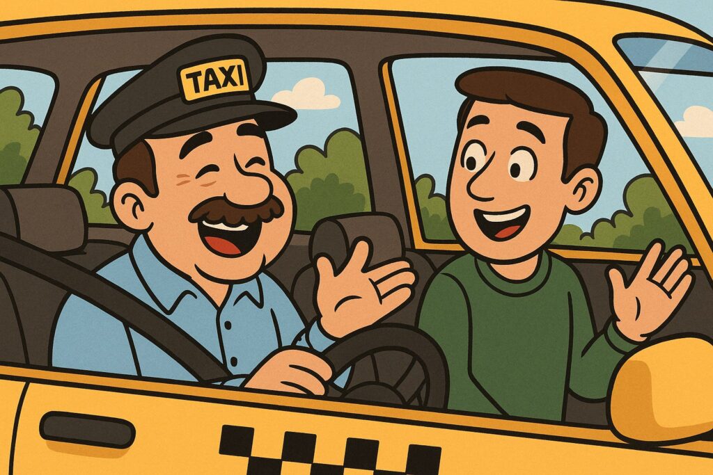How My Husband And I Terrified A Cab Driver. This is Damn Priceless.